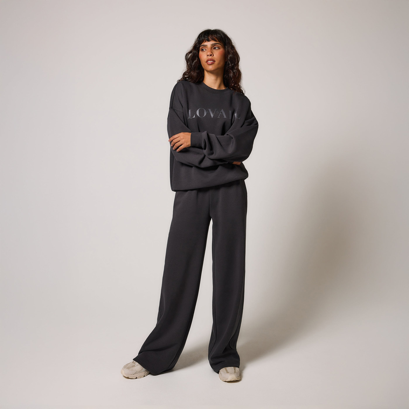 ALL SZN pantalon de jogging bio à jambes larges - Shadow