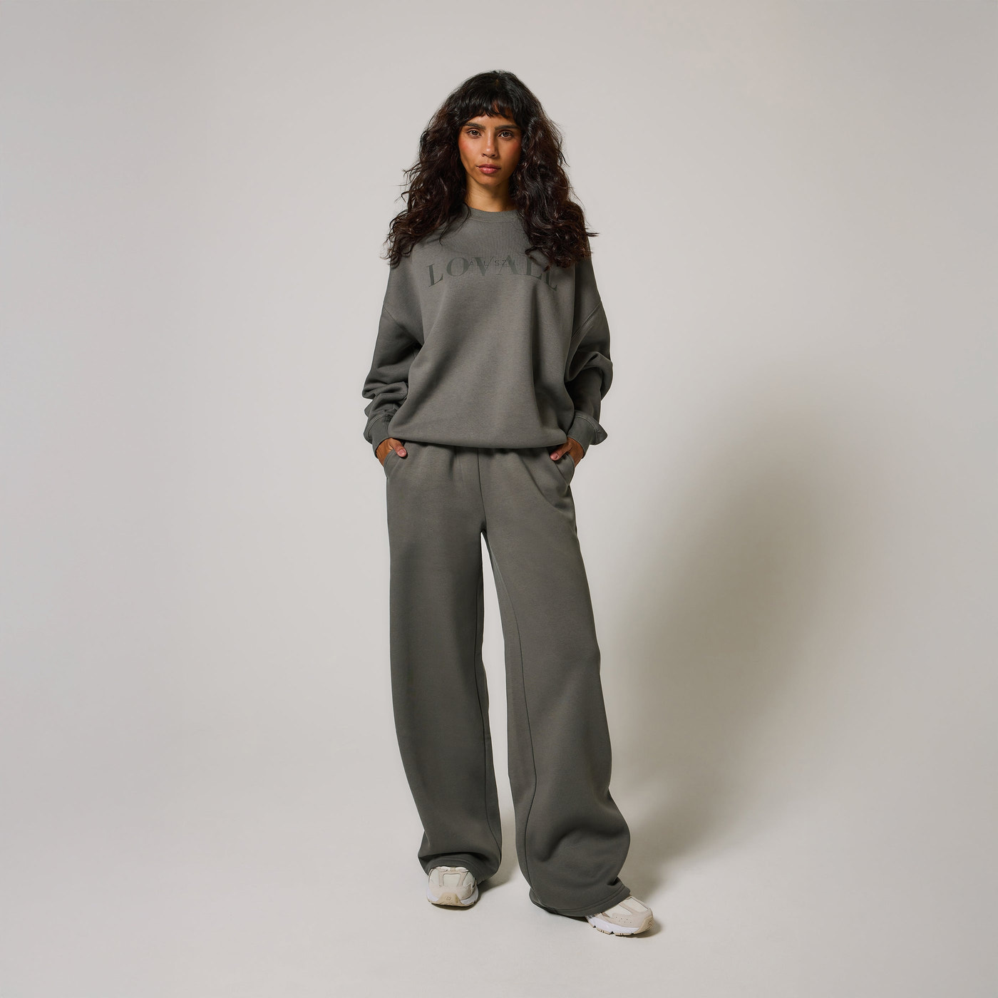 ALL SZN pantalon de jogging bio à jambes larges - Slate Green