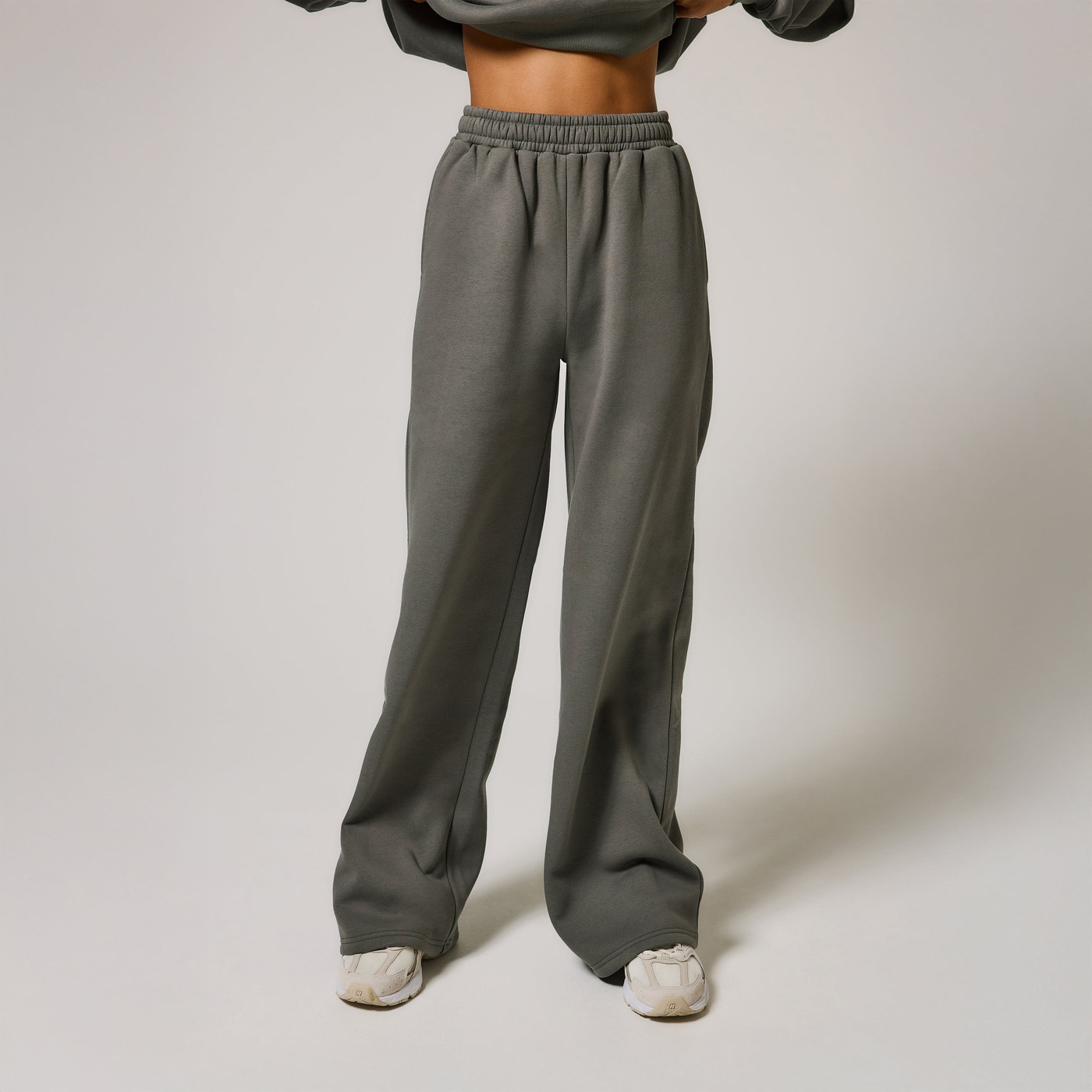 ALL SZN pantalon de jogging bio à jambes larges grande taille - Slate Green