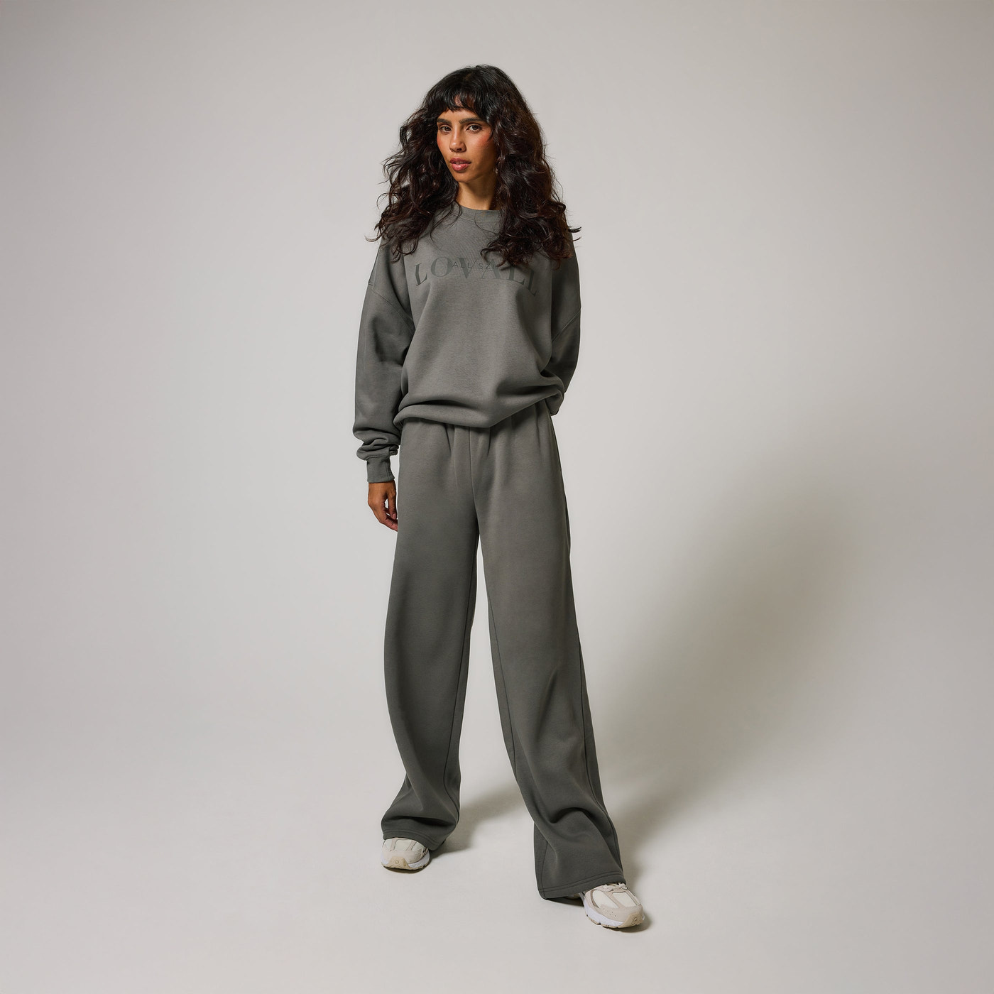 ALL SZN pantalon de jogging bio à jambes larges grande taille - Slate Green