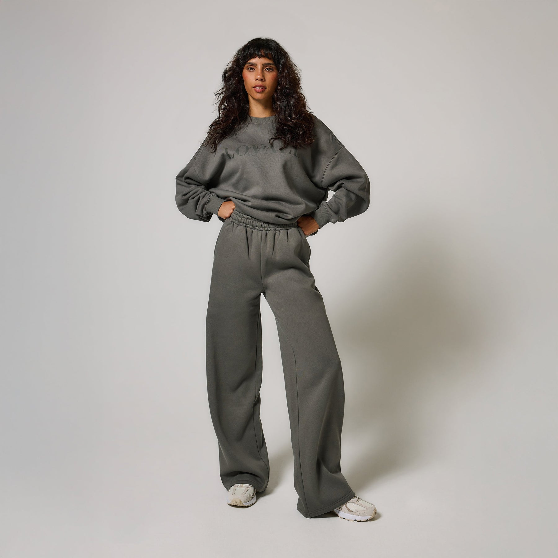 ALL SZN pantalon de jogging bio à jambes larges grande taille - Slate Green