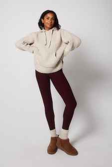 Legging taille haute Winter Everyday - Burgundy