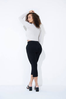 Pantacourt stretch - Noir
