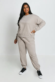 Pantalon de jogging confort grande taille Everyday - Oatmeal Avione