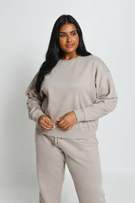 Sweat confort grande taille Everyday - Oatmeal Avione