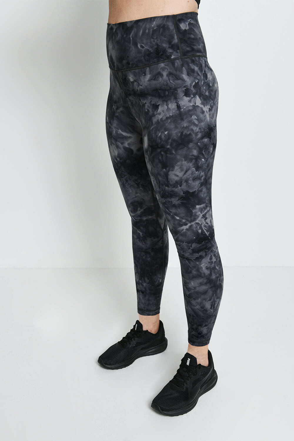 Legging taille haute 7/8 Revitalise – Tie & Dye noir