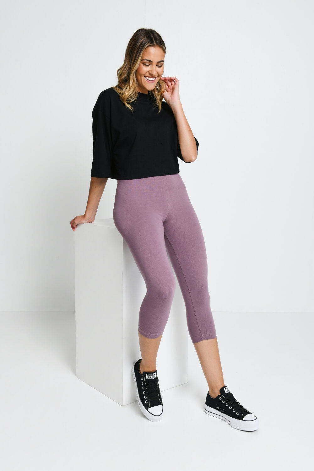Legging court Everyday - Elderberry Purple