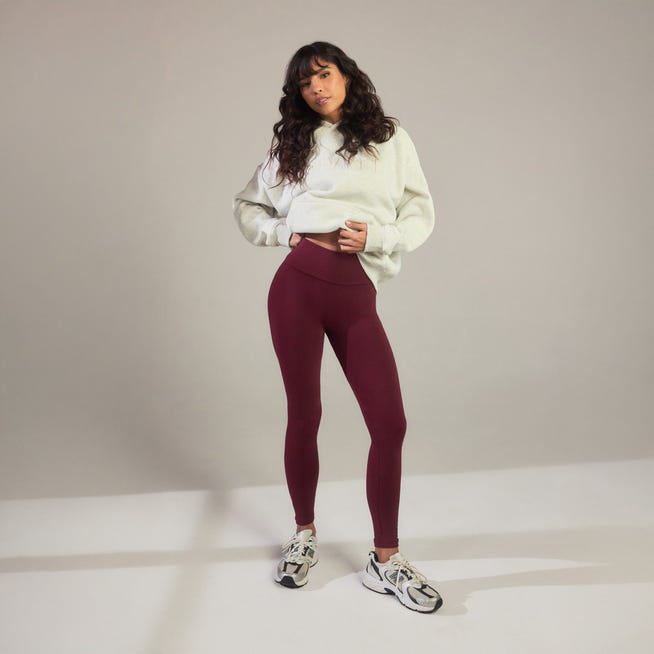Legging taille haute Everyday - Burgunder