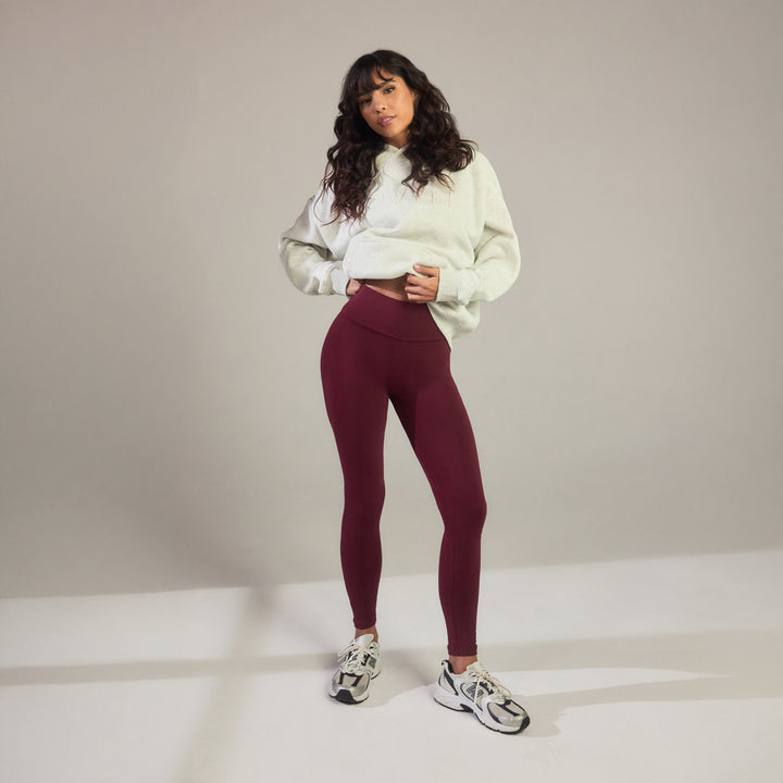 Legging taille haute Everyday - Burgunder