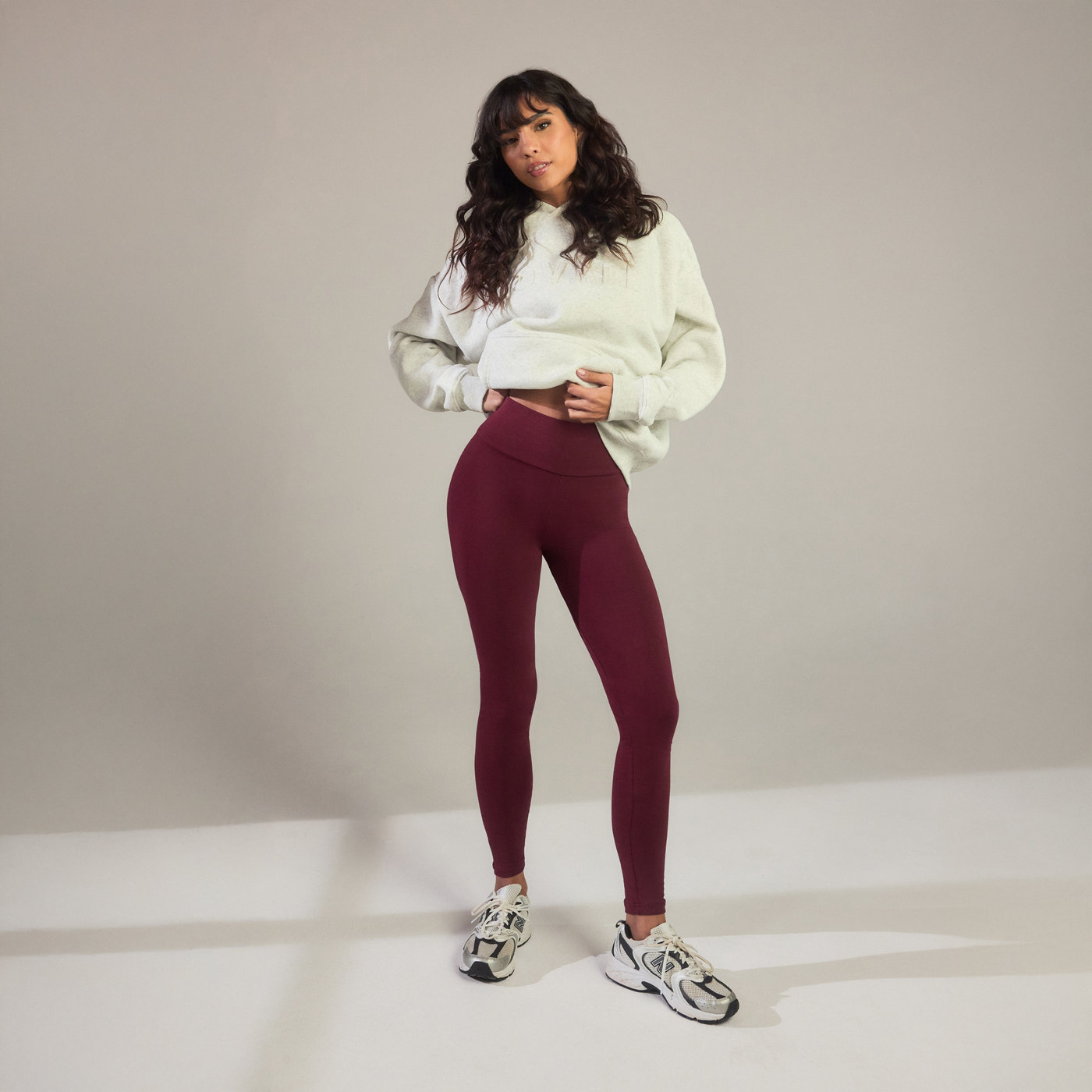 Legging taille haute Everyday - Burgunder