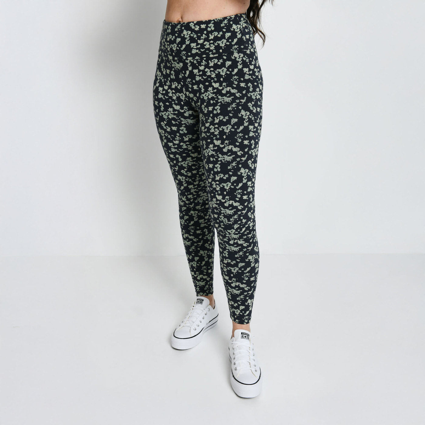 Legging taille haute Everyday - Marine/Vert Floral