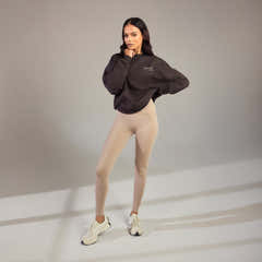 Everyday High Waisted Leggings - Oatmeal Beige
