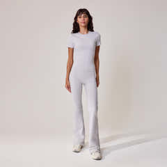 Legging Évasé Ultime Quotidien - Gris Chiné Clair