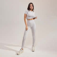 Legging Essentiel Ultime - Gris chiné clair