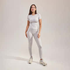 Legging Essentiel Ultime - Gris chiné clair