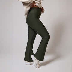 Legging évasé Winter - Vert olive foncé