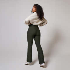 Legging évasé Winter - Vert olive foncé