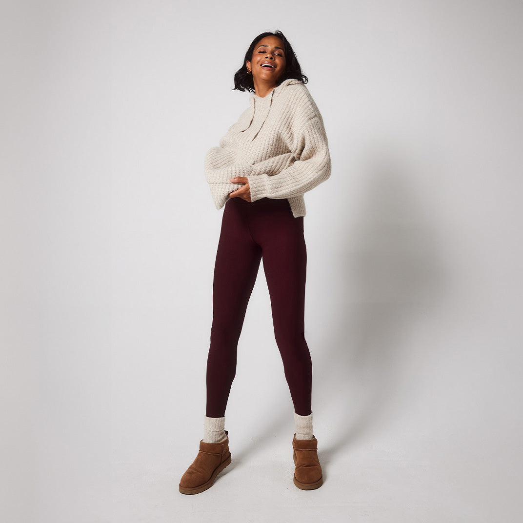 Legging taille haute Winter Everyday - Burgundy