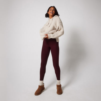 Legging taille haute Winter Everyday - Burgundy