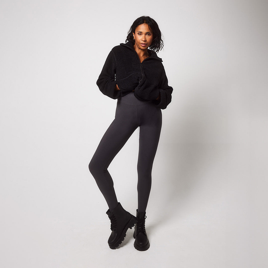 Legging taille haute grande taille Winter Everyday - Dark Gris