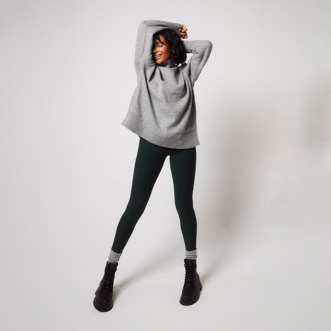 Legging taille haute grande taille Winter Everyday - Deep Forest