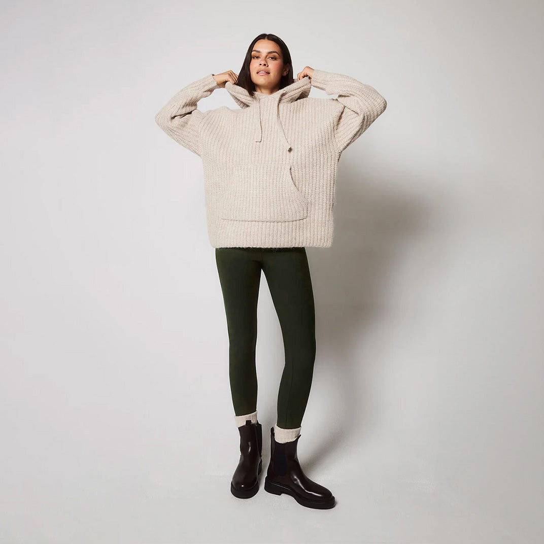 Legging taille haute d'hiver - Olive intense