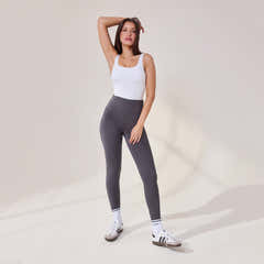 Leggings taille haute légers pour tous les jours - Gris Odyssey