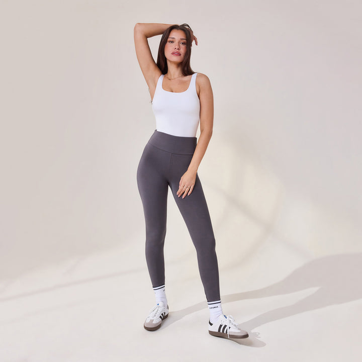 Leggings taille haute légers pour tous les jours - Gris Odyssey