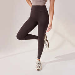Legging taille haute léger pour le quotidien - Café noir