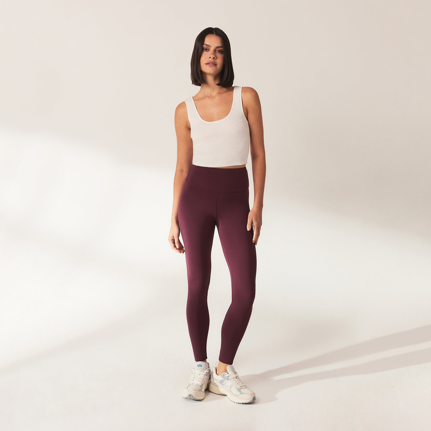 Legging léger taille haute Everyday - Burgunder