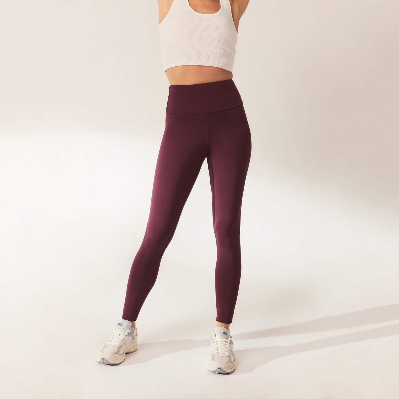 Legging léger taille haute Everyday - Burgunder