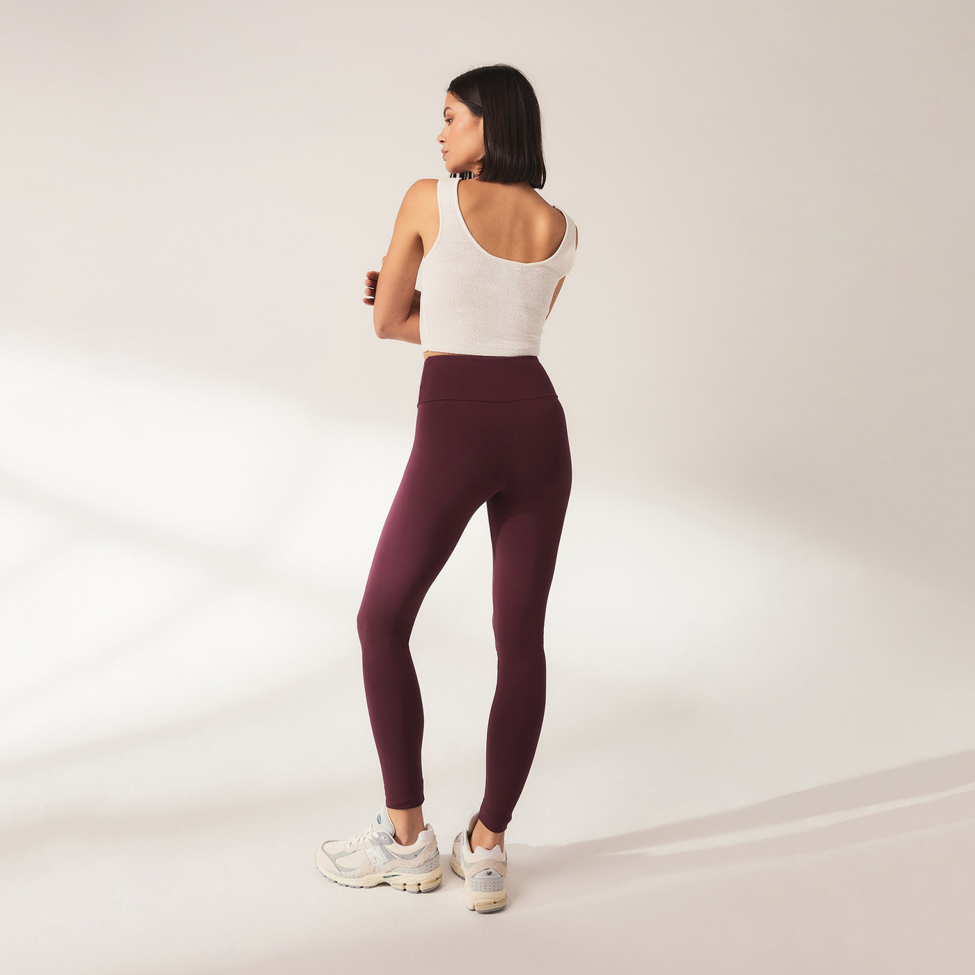 Legging léger taille haute Everyday - Burgunder