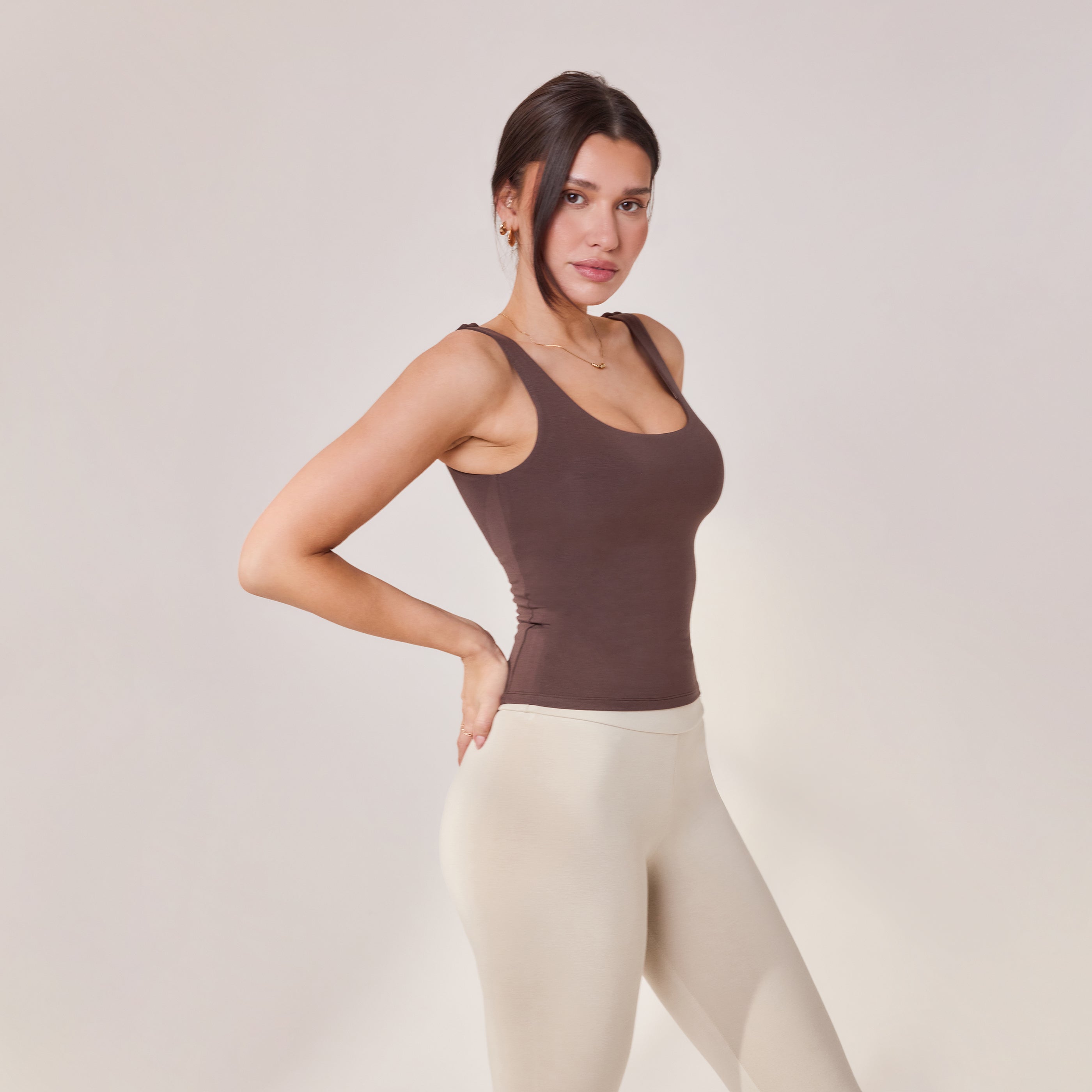 Lightweight Everyday Tank Top - Espresso Brown