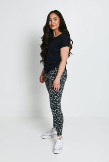 Legging taille haute Everyday - Marine/Vert Floral