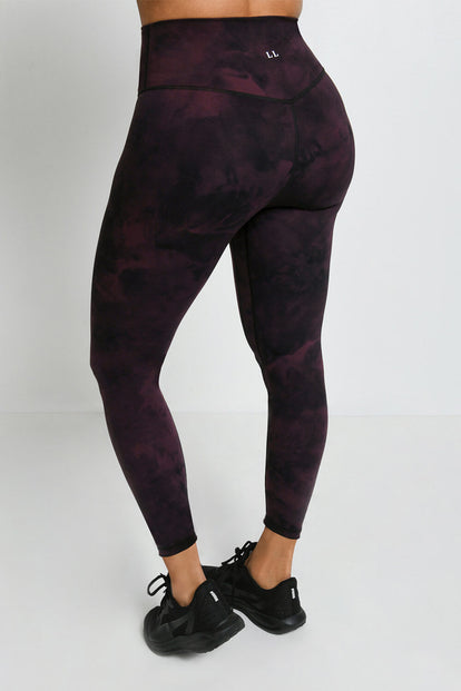 Legging 7/8e taille haute Revitalise - Dark Cherry Tie Dye