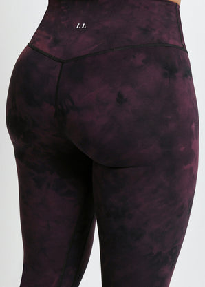 Legging 7/8e taille haute Revitalise - Dark Cherry Tie Dye