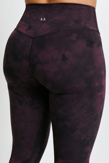 Legging 7/8e taille haute Revitalise - Dark Cherry Tie Dye