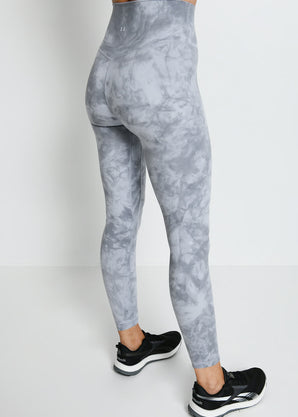 Legging 7/8e taille haute Revitalise - Sky Grey Tie Dye