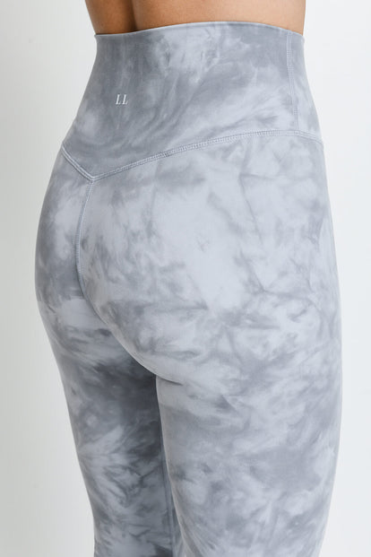 Legging 7/8e taille haute Revitalise - Sky Grey Tie Dye