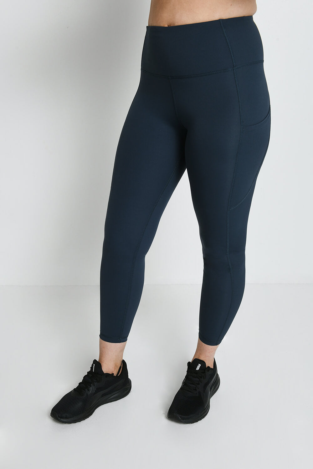 Legging de sport 7/8e taille haute Energise - Thunder Bleu