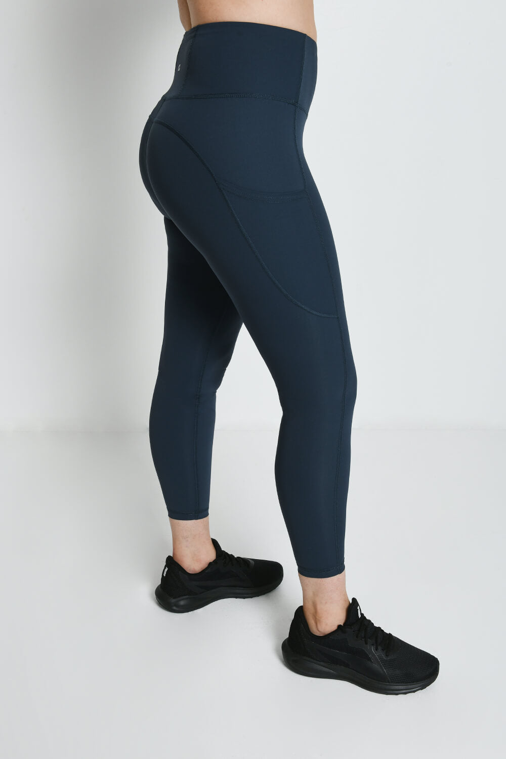 Legging de sport 7/8e taille haute Energise - Thunder Bleu