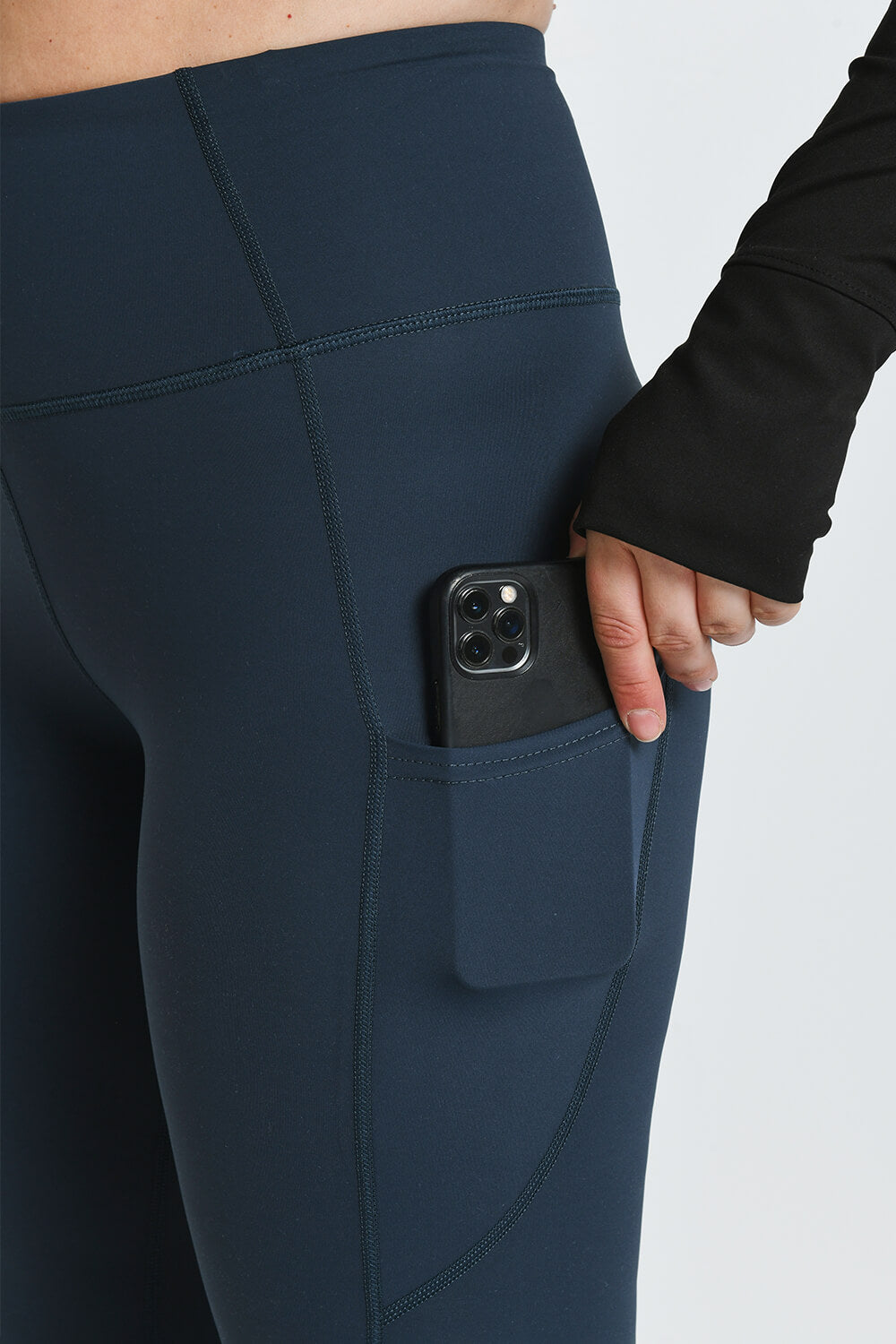 Legging de sport taille haute Energise - Thunder Bleu