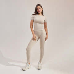 Legging Ultime Quotidien - Beige Avoine