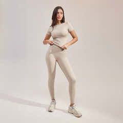 Legging Ultime Quotidien - Beige Avoine