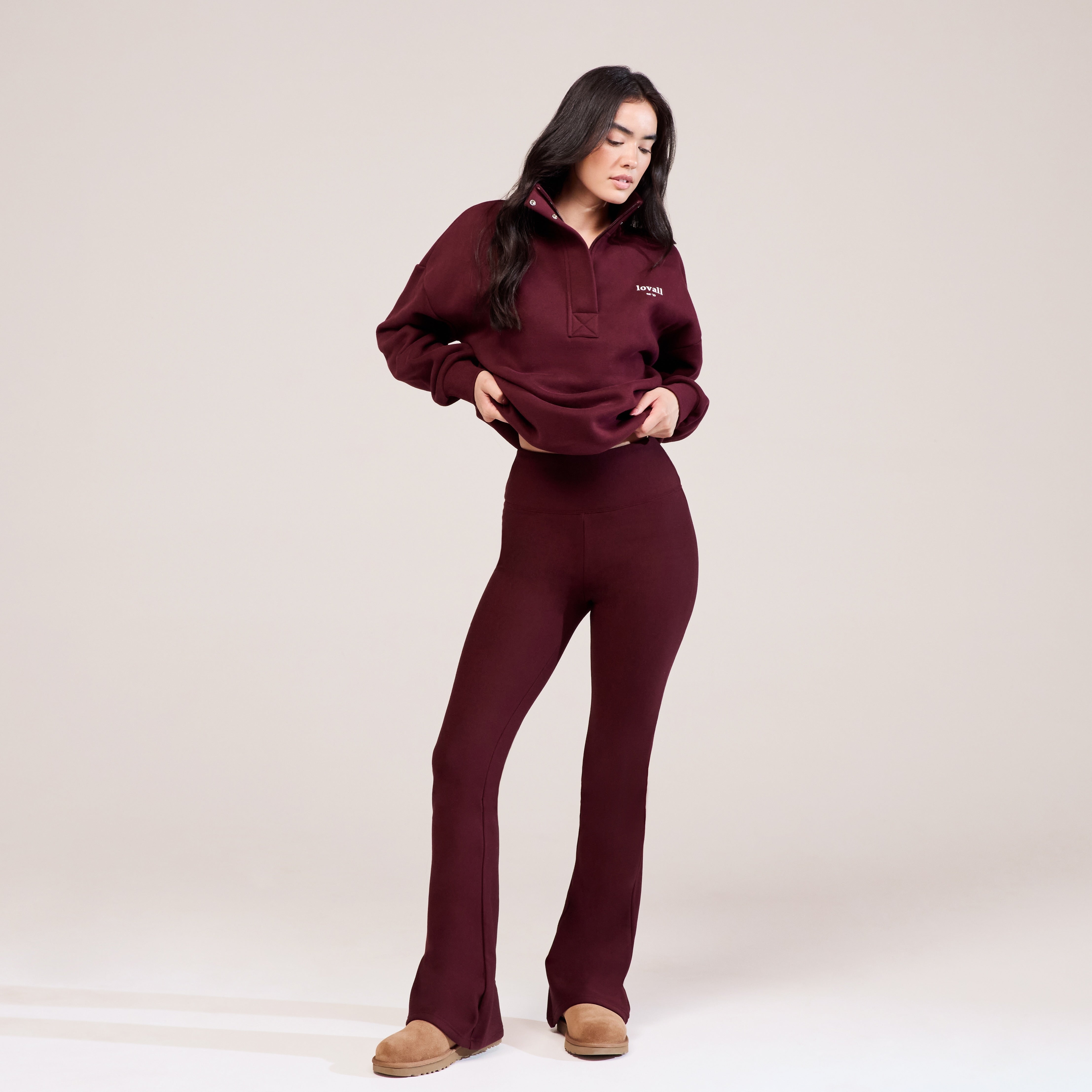 Legging évasé hiver - Bordeaux