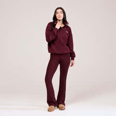 Legging évasé hiver - Bordeaux