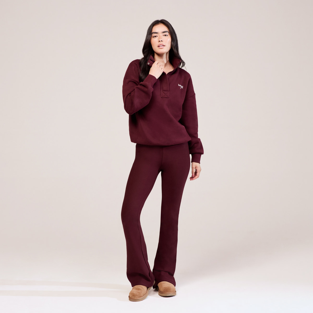Legging évasé hiver - Bordeaux