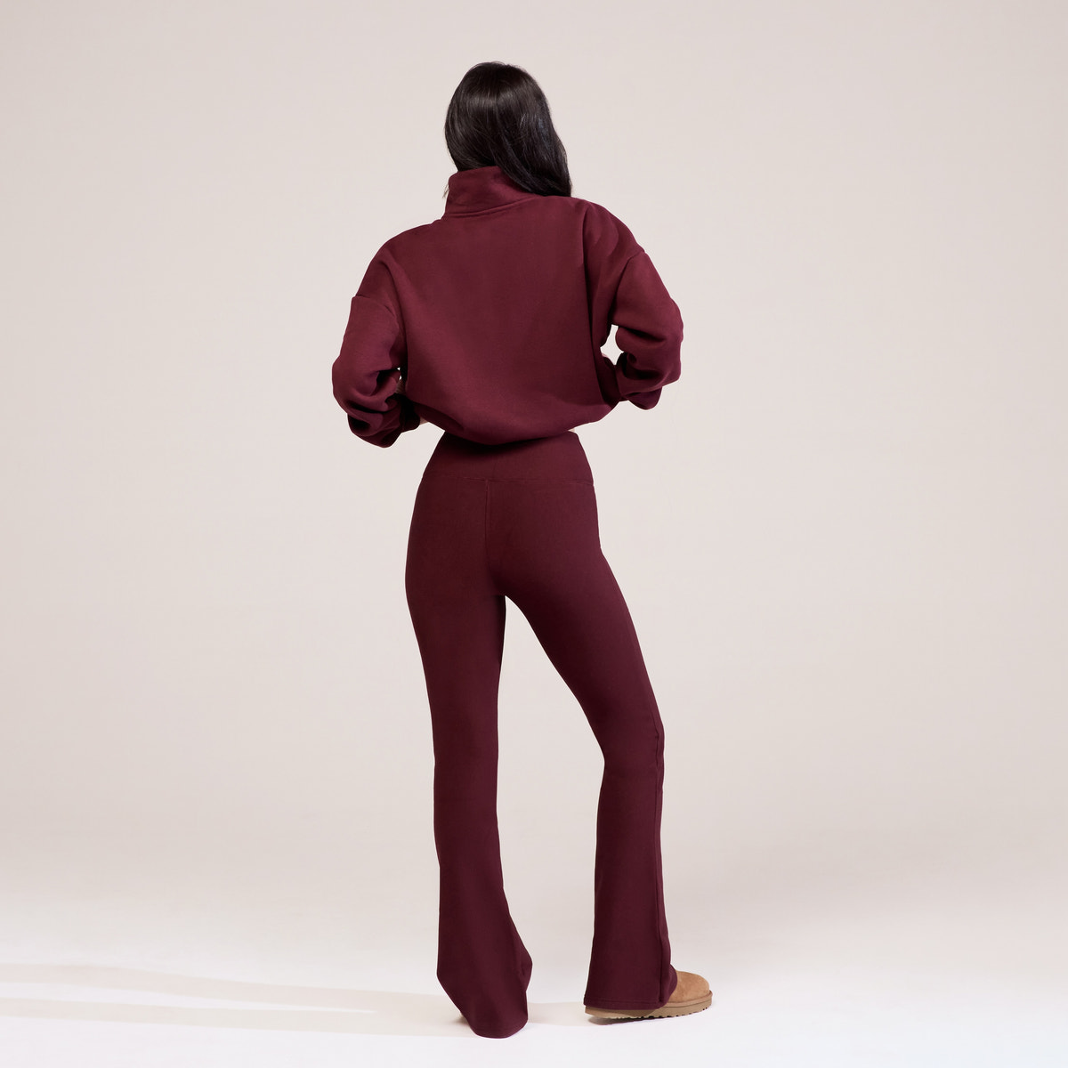 Legging évasé hiver - Bordeaux