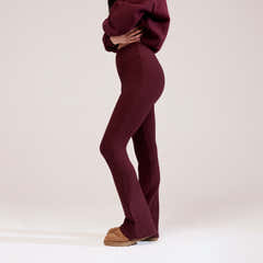 Legging évasé hiver - Bordeaux