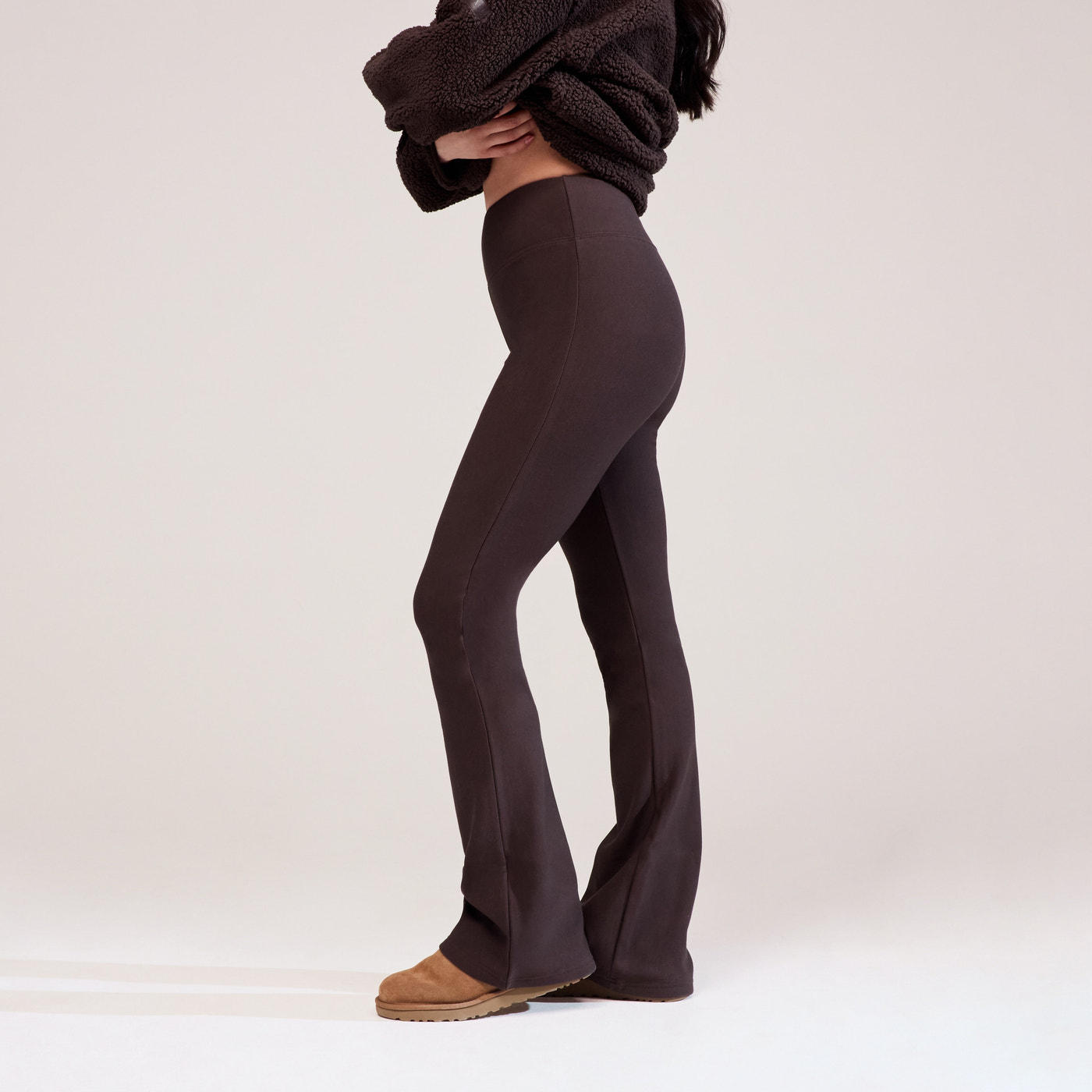 Winter Flare Leggings - Espresso brown